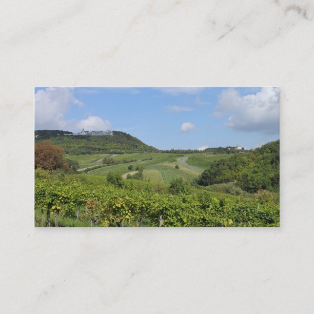 Vineyards In Grinzing Vienna Austria Business Card (Front)