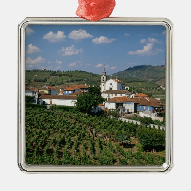 Vineyards, Village of San Miguel, Douro Metal Ornament (Front)