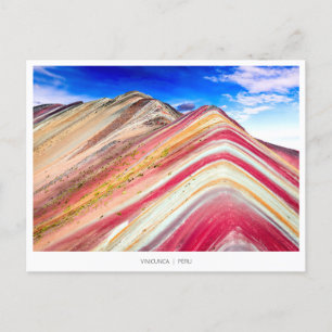 Vinicunca Rainbow Mountain Peru Holiday Postcard