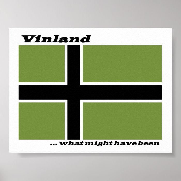 Vinland Flag   What Might Have Been Print