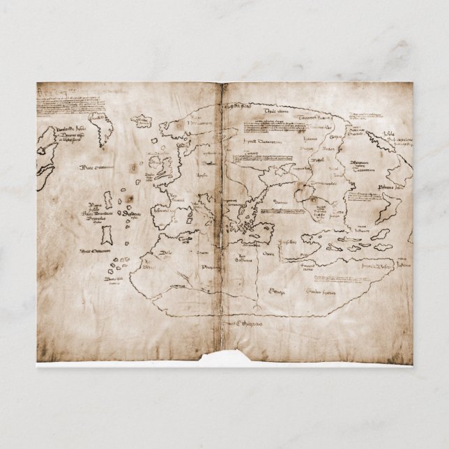 Vinland map postcard (Front)
