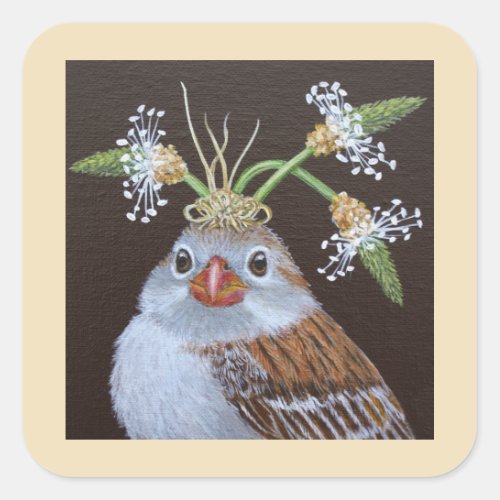 Vinnie the field sparrow stickers