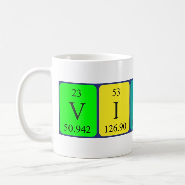 Vinny periodic table name mug (Left)