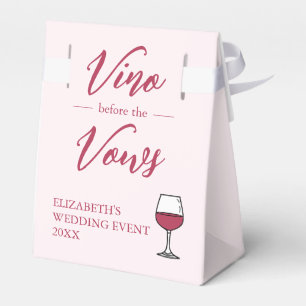 Vino Before The Vows Bridal Shower/Bachelorette Favor Boxes