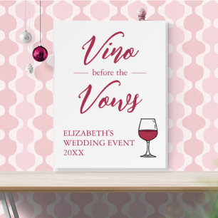 Vino Before The Vows Bridal Shower/Bachelorette Foam Board