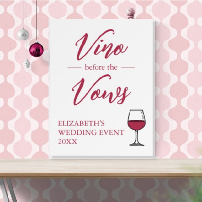 Vino Before The Vows Bridal Shower/Bachelorette Foam Board (Creator Uploaded)