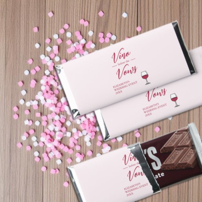 Vino Before The Vows Bridal Shower/Bachelorette Hershey Bar Favors (Creator Uploaded)