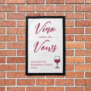 Vino Before The Vows Bridal Shower/Bachelorette Pennant