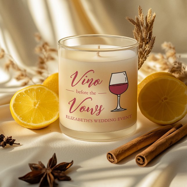 Vino Before The Vows Bridal Shower/Bachelorette Scented Candle (Creator Uploaded)