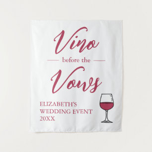 Vino Before The Vows Bridal Shower/Bachelorette Tapestry