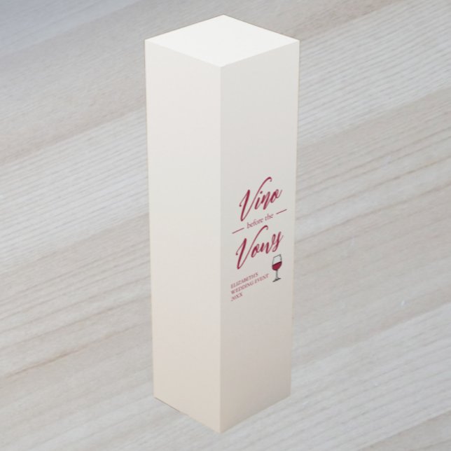Vino Before The Vows Bridal Shower/Bachelorette Wine Box (Creator Uploaded)