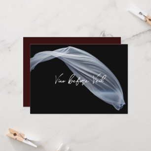 Vino before Veil Red Wine Bachelorette Party Invitation