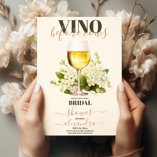 Vino Before Vows Bach Custom Winery Bachelorette Invitation