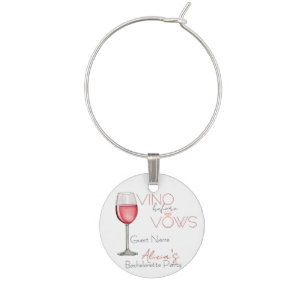 Vino Before Vows Bachelorette / Bridal Party Wine Charm
