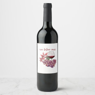 Vino Before Vows Bachelorette Design Wine Label