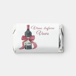 Vino before vows Bridal Shower Hershey's Miniatures