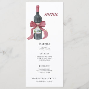 Vino before vows Bridal shower menu
