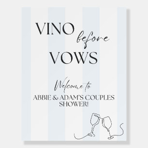 Vino Before Vows Couples Shower Welcome Sign