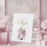 Vino before Vows Gifts And Cards Bridal Shower Pedestal Sign<br><div class="desc">Raise a toast to love and laughter with our elegant Red Wine Bottle Bridal Shower Gifts And Cards Sign! This enchanting design features a sophisticated watercolor red wine bottle, adorned in soft, romantic hues of pink and burgundy, evoking the charm of a vineyard romance. You can transfer this delightful design...</div>