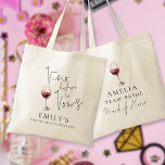 Vino Before Vows Maid of Honor Bachelorette Party Tote Bag<br><div class="desc">Vino Before Vows Maid of Honor Name Bachelorette Party. Vino before Vows on the front and Maid of Honor on the back are in a set elegant script - other roles are also available in this collection. The rest of the text you can easily personalise.</div>