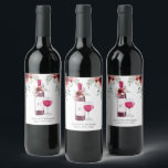 Vino Before Vows Red Wine Bridal Shower Gift Tags Wine Label<br><div class="desc">This cute accessory will be perfect for your party when you customize it!</div>
