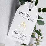 Vino before Vows White Floral Bridal Shower Gift Tags<br><div class="desc">The Vino before Vows White Floral Bridal Shower Gift Tags are the perfect way to add a personal touch to your bridal shower gifts. These gift tags feature a white floral design with a subtle touch of wine glass illustration, making them the perfect addition to your bridal shower decor. These...</div>