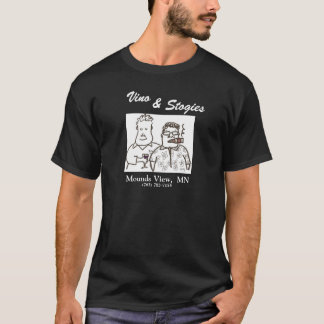 Vino & Stogies character shirt