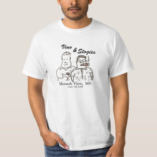 Vino & Stogies character shirt