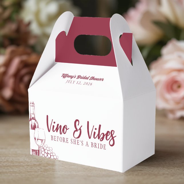 Vino & Vibes Bridal Shower Favor Boxes (Creator Uploaded)