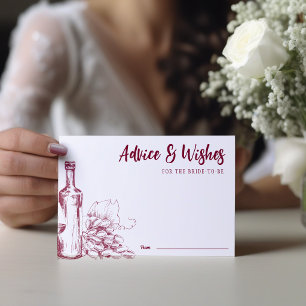 Vino Wine Dark Red Advice Card