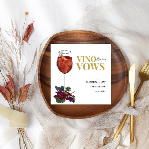 Vinow before vows WIne Tasting bridal shower Napkins