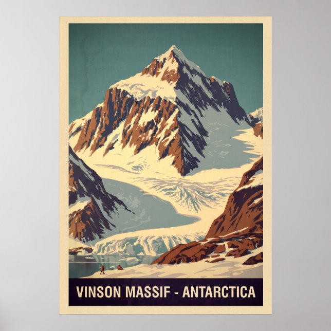 Vinson Massif Antarctica V05 Poster (Front)