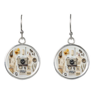 Vintag Camera and Trinkets Earrings