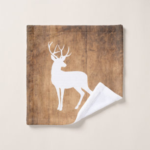 Vintaga Beauty Wood & Deer Bath Towel Set