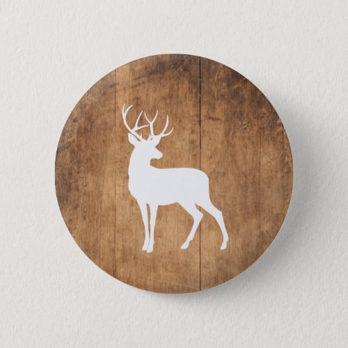 Vintaga Beauty Wood  Deer  Button