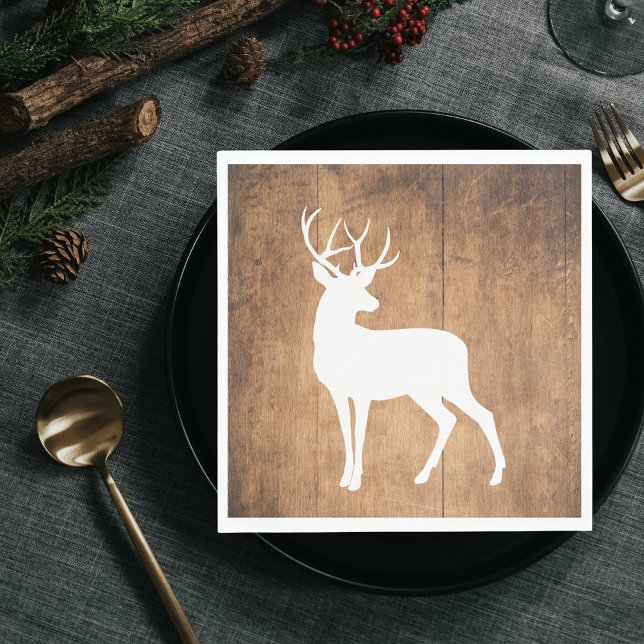 Vintaga Beauty Wood & Deer  Napkins (Creator Uploaded)