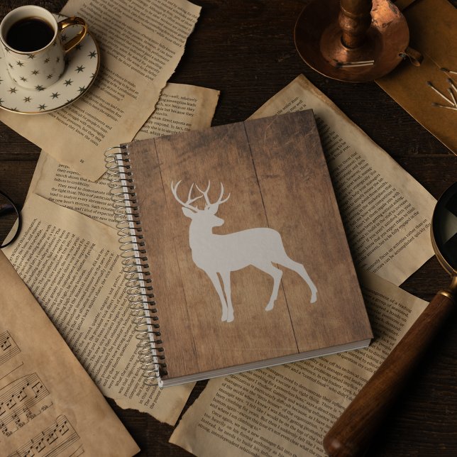 Vintaga Beauty Wood & Deer  Notebook (Creator Uploaded)