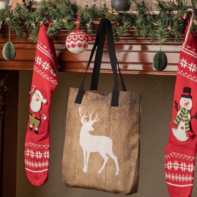 Vintaga Beauty Wood & Deer  Tote Bag (Creator Uploaded)