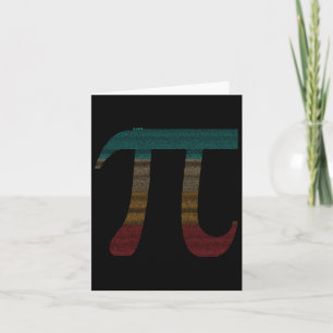 Vintage 10000 Digits Pi Sign - Math Mathematics - Card