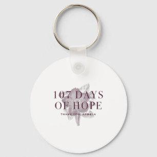 Vintage 107 Days Of Hope Thank You Kamala Harris Q Keychain