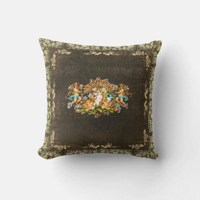 Vintage 114 throw pillow (Front)