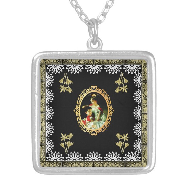 Vintage 115 silver plated necklace (Front)