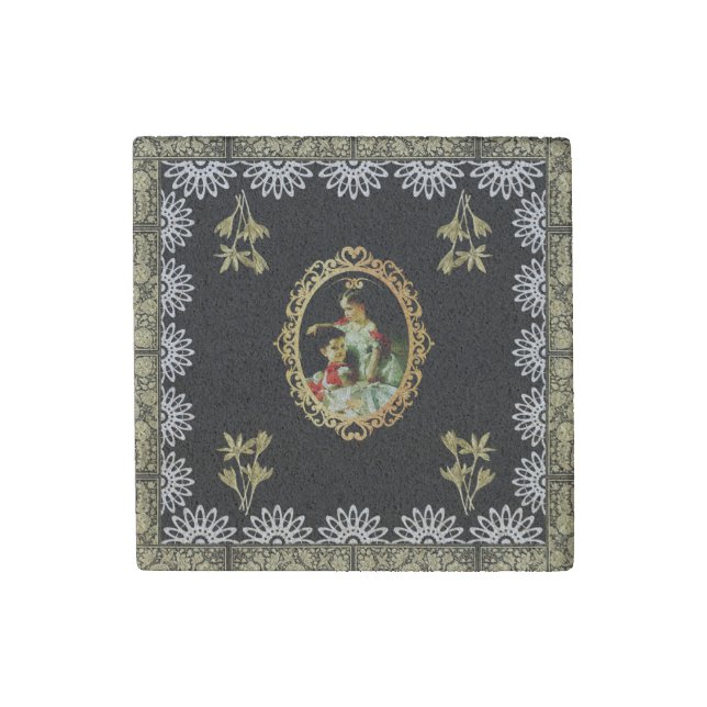 Vintage 115 stone magnet (Front)