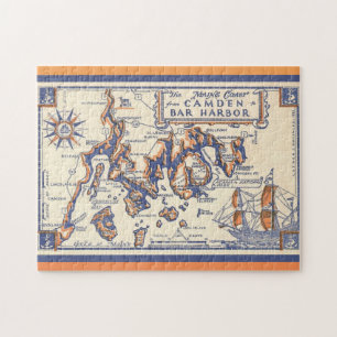 Vintage  11x14 Maine Coast  Jigsaw Puzzle