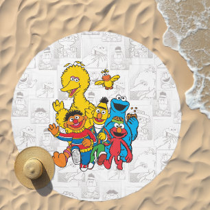 Vintage 123 Sesame Street Beach Towel