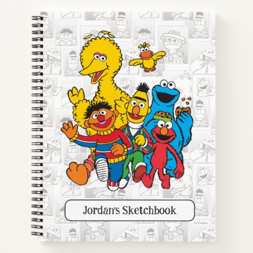 Vintage 123 Sesame Street Drawing Notebook