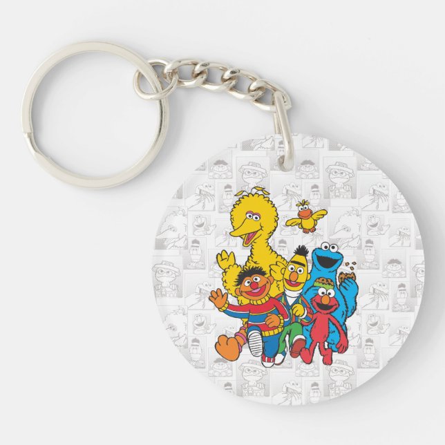 Vintage 123 Sesame Street Keychain (Front)