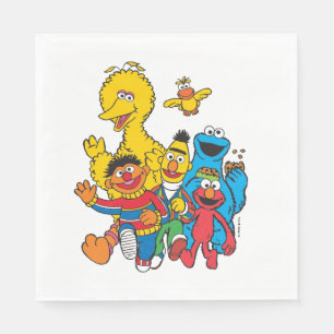 Vintage 123 Sesame Street Napkins