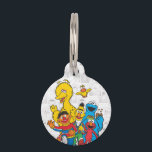 Vintage 123 Sesame Street Pet ID Tag<br><div class="desc">Can you tell me how to get to your keys? This fun and colorful tag features a cheerful illustration of your favorite Sesame Street friends—including Big Bird, Elmo, Cookie Monster, and Bert and Ernie—ready to greet you! Perfect for easily identifying keys, brightening up a backpack, or serving as a vibrant...</div>