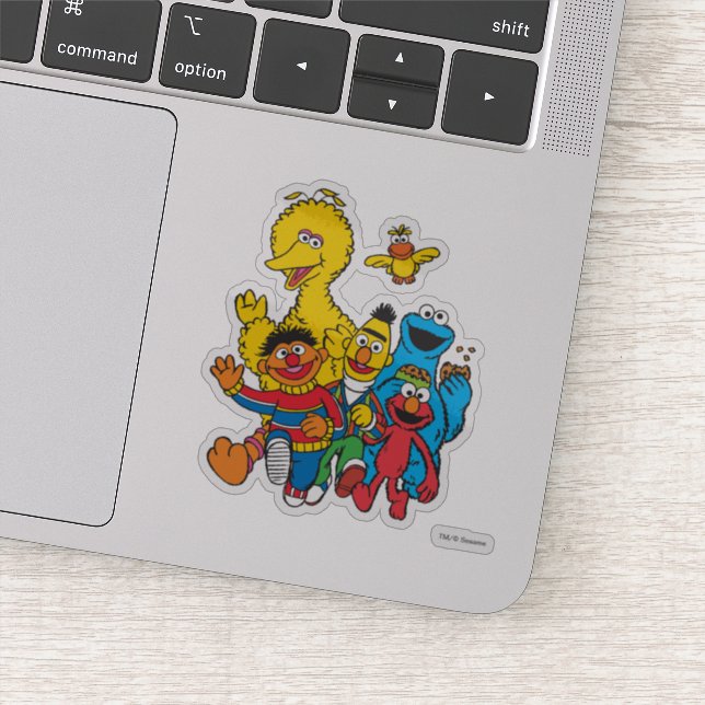 Vintage 123 Sesame Street Sticker (Detail)